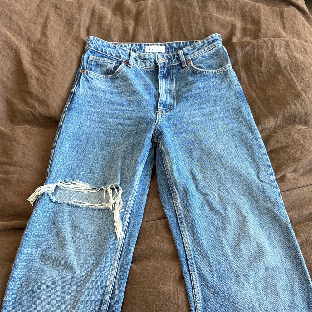 Zara TRF ripped jeans